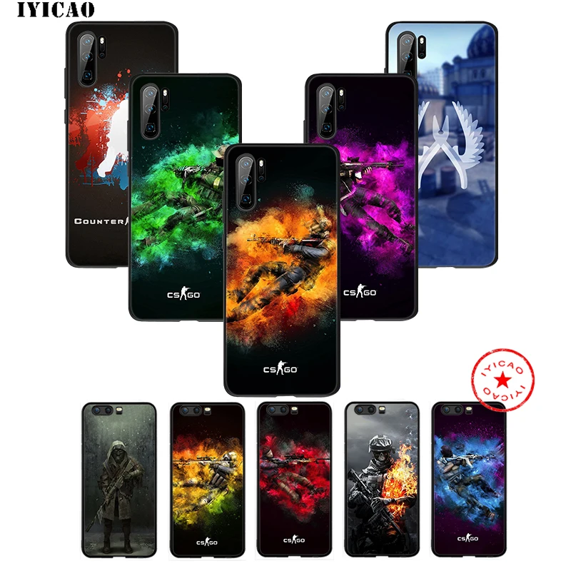 IYICAO Counter Strike CS Go Soft Case for Huawei P30 P20 P10 P9 P8 2017 2016 2015 P Smart Z Plus 2019 Mate 20 10 Lite Pro Mini |