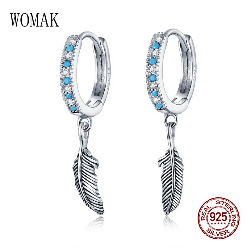 Серьги кольца женские из серебра 925 пробы бирюзового цвета|Серьги-кольца| |