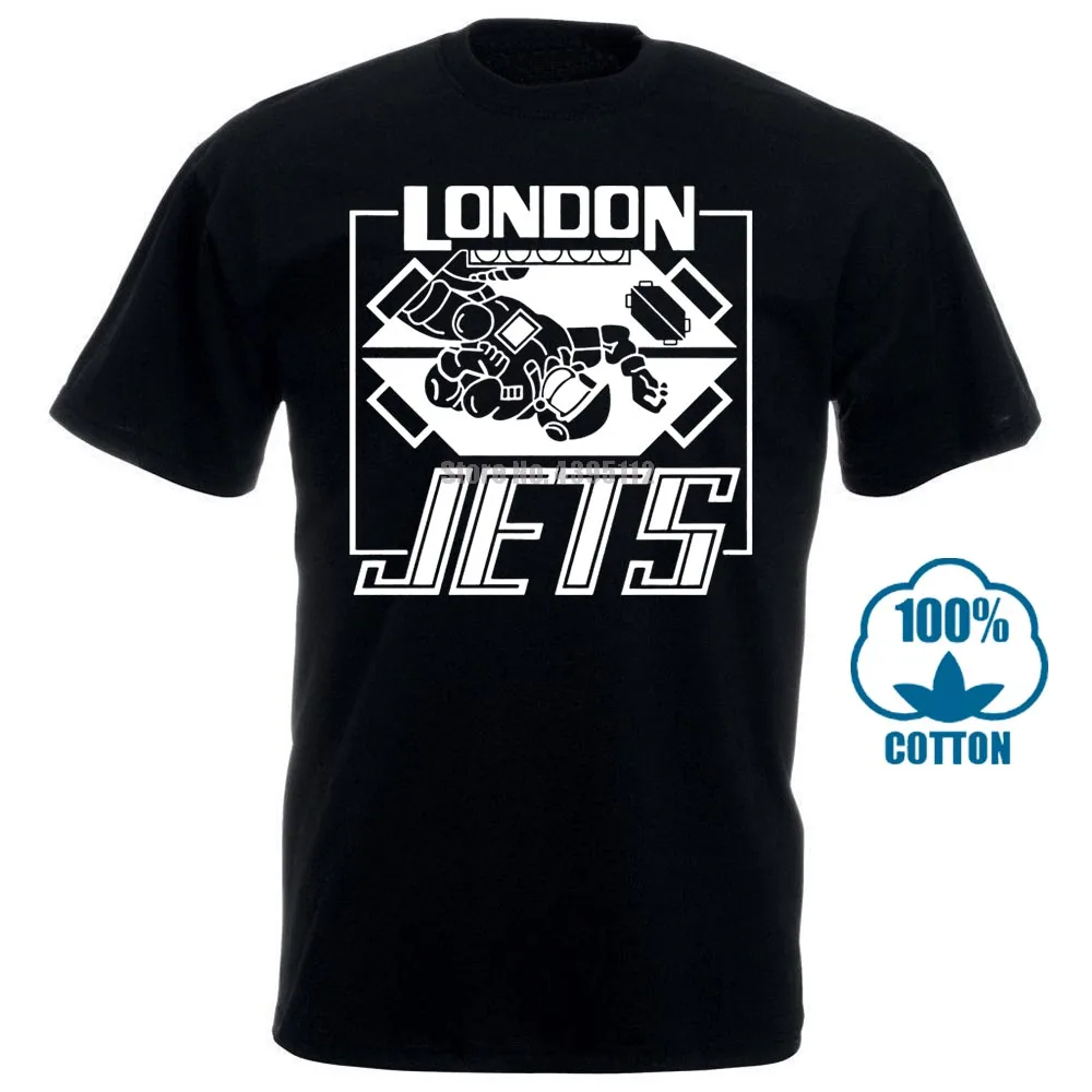 Футболка London Jets 100% хлопковая футболка премиум-класса с красным карликом Мужская