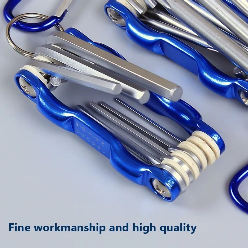 Portable Folding Hexagonal Wrench Set Metric Metal Chave Torx Allen Key Hex Screwdriver Wrenches Hand Llave Hexagon Spanner Tool |