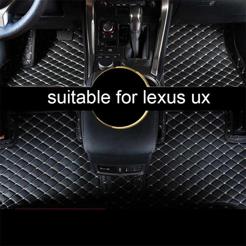

leather car floor mats for lexus ux ux200 ux250h ux260h 2019 2020 accessories cover styling rug carpet