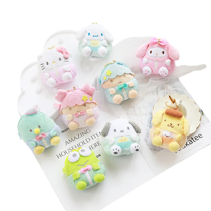 

Чехол для Airpods Pro Kawaii Sanrio плюшевый Кошелек My Melody Cinnamoroll милый красивый плюшевый Кошелек для путешествий подарки для детей