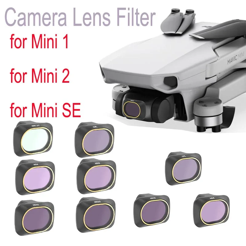 

Camera Lens Filter for DJI Mavic Mini 2/SE MCUV ND4 ND8 ND16 ND32 CPL ND/PL Filters Kit for DJI Mavic Mini Drone Accessories