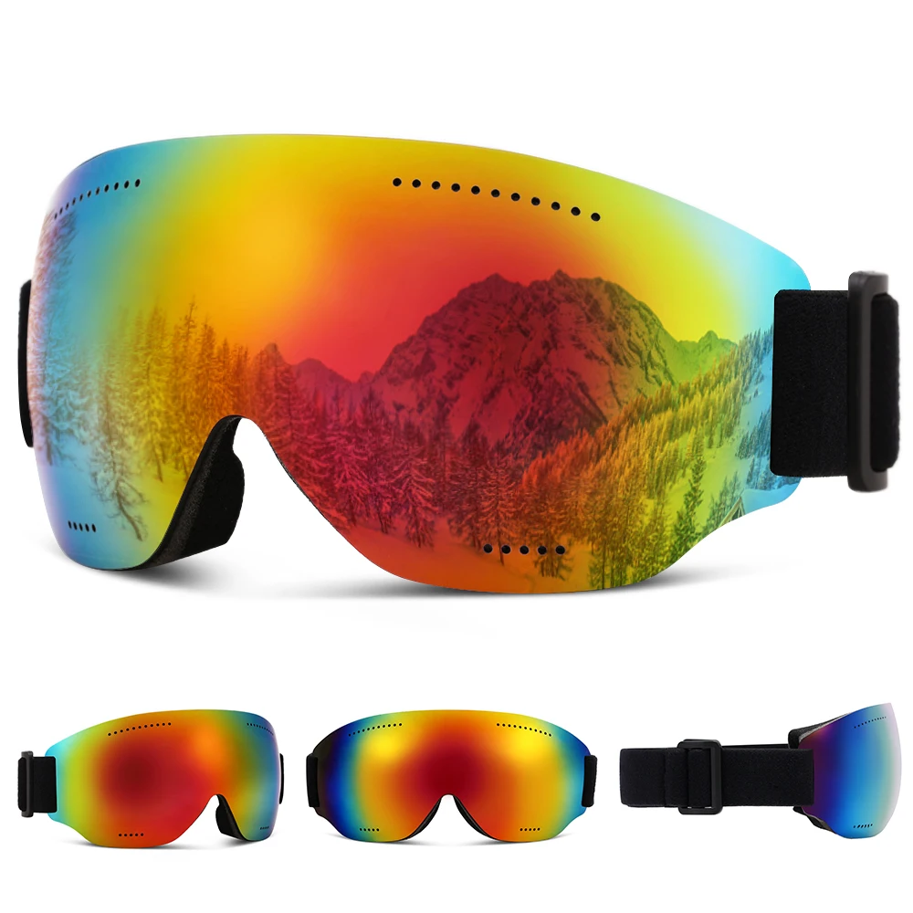 Легкие лыжные очки с защитой от УФ излучения для сноубординга мужчин и