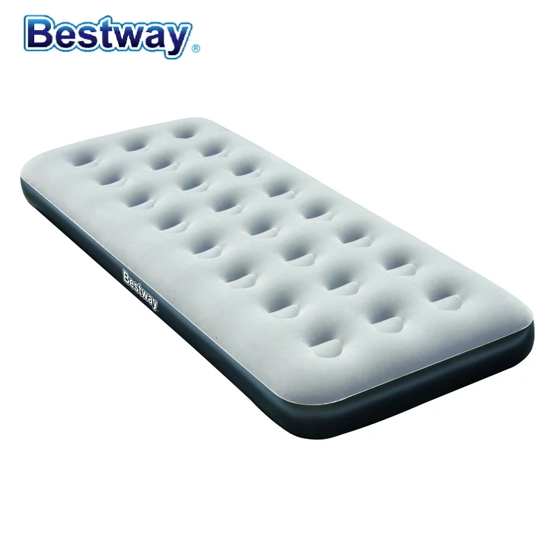 67406 Bestway 185x76x22 см надувной матрас 7" x 30" x 8," Флокированная воздушная кровать нагрузка 227 кг надувная кровать для одиночной кровати