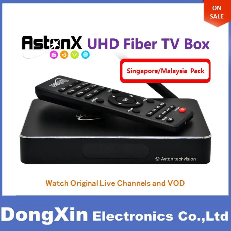 Aston X Singapore Fiber IPTV Box Android Замена Starhub кабель часы Live Английский Китайский малайский