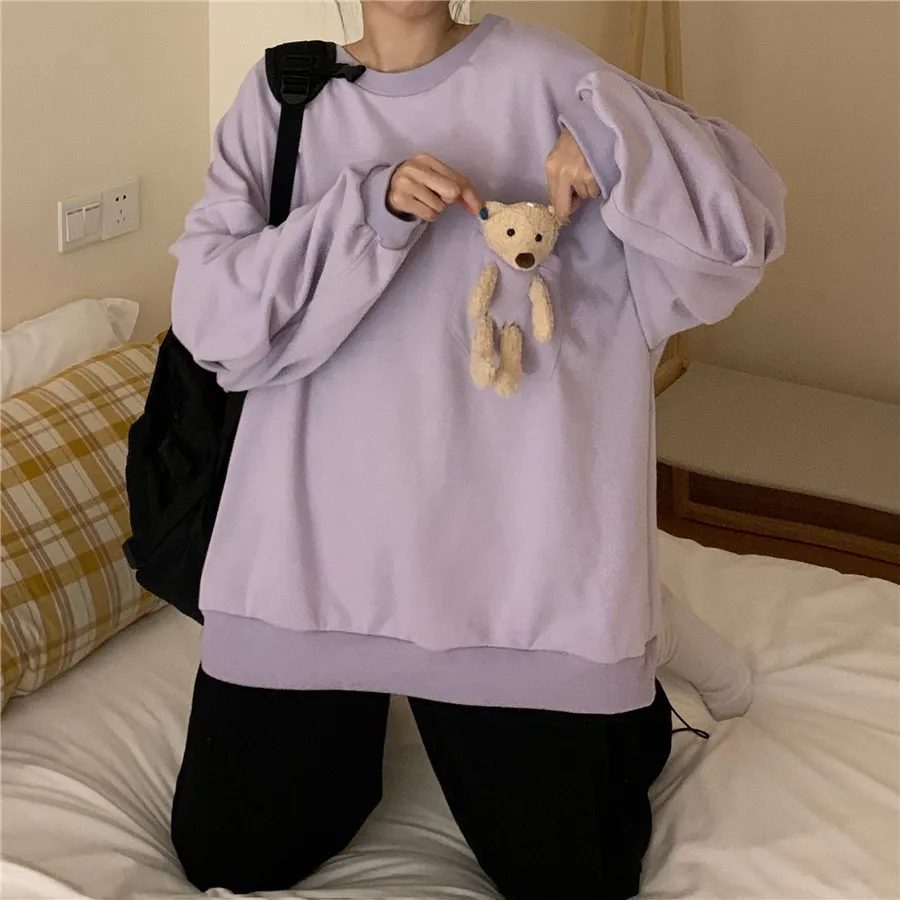 Sweatshirt Women Autumn Winter Oversized Hoodie Harajuku Hoodie Women Sweetshirts Kawaii Clothes Women Pullovers Korean Fashion