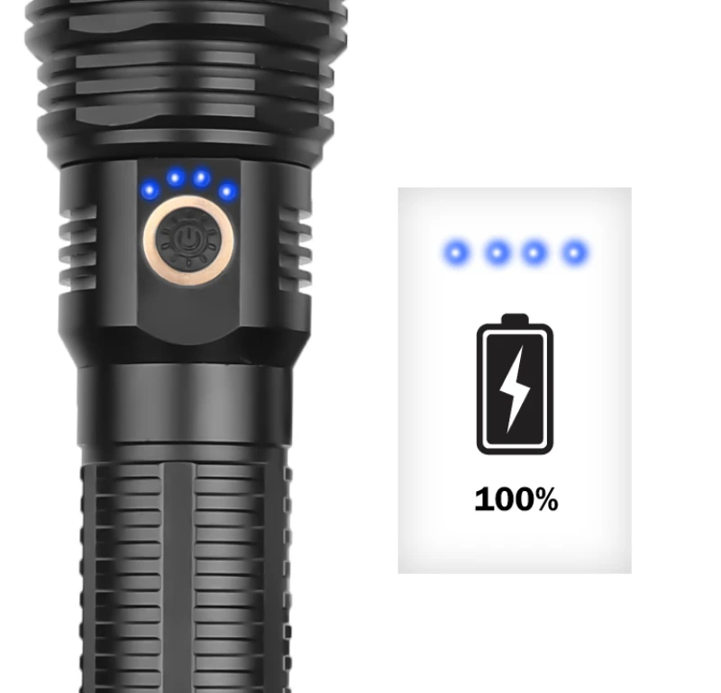 Мощный светодиодный фонарик использует XLamp XHP70.2 Led для максимальной мощности до