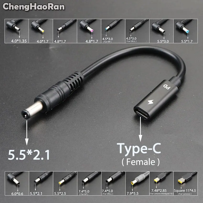 ChengHaoRan USB 3 1 зарядное устройство для ноутбука адаптер питания конвертер Тип C