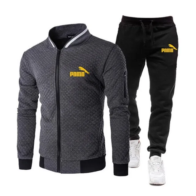 

2 piece set brand tracksuit man zipper jacket sweatpants fitness gym tracksuits mens set cotton sport suits jogging sweat suits