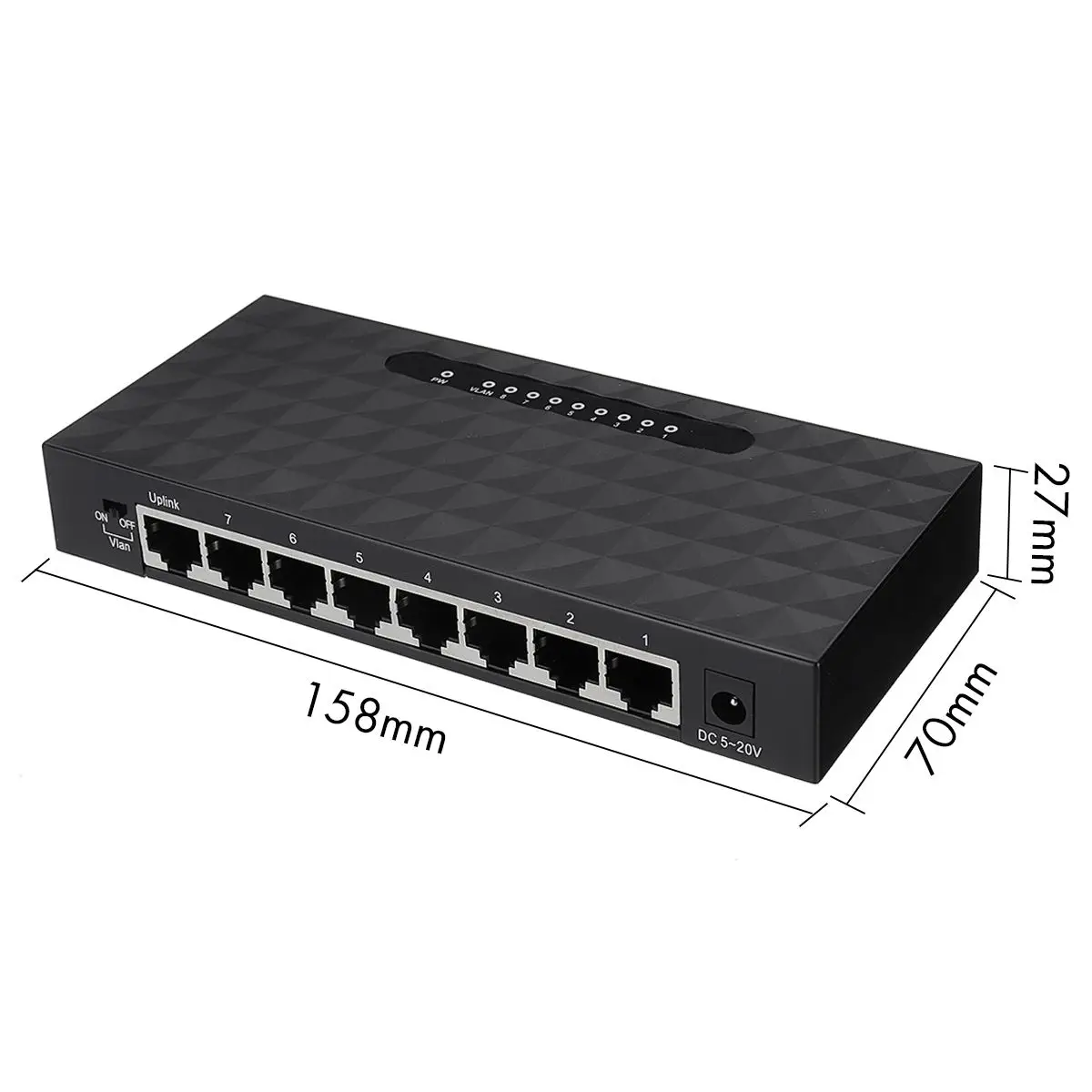 1 шт 5V 5-Порты 8-Порты RJ-45 10/100 Мбит/с Gigabit Ethernet сетевой коммутатор Gigabit Интернет концентратор для ТВ компьютерных игр