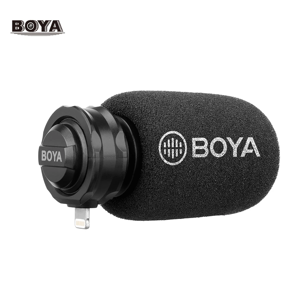 

BOYA BY-DM200 цифровой стерео кардиоидный конденсаторный микрофон MFI Сертифицированный превосходный звук для устройств iOS запись для iPhone