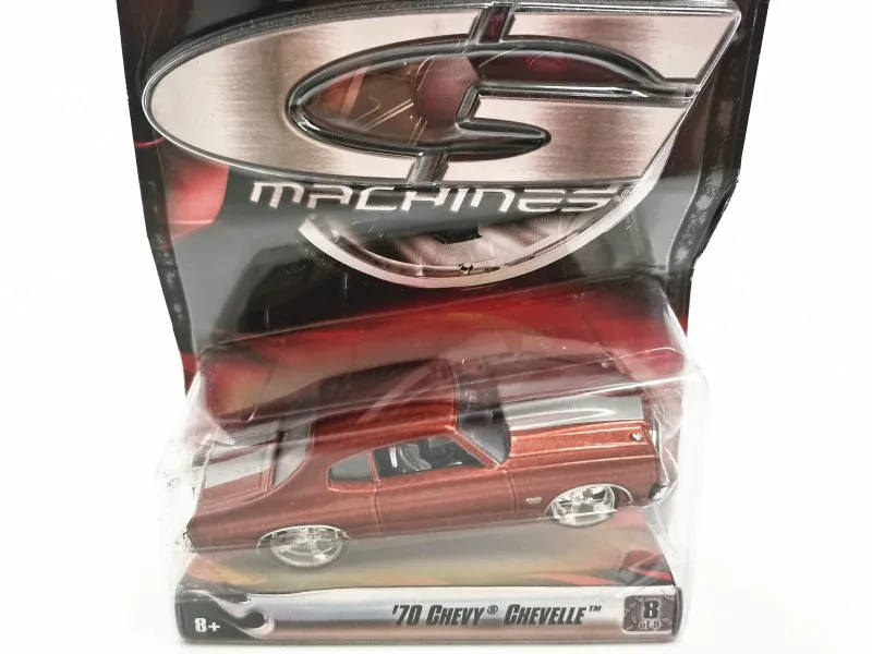1:50 1970 CHEVROLET CHEVELLE красная модель автомобиля из сплава металлические литые игрушки