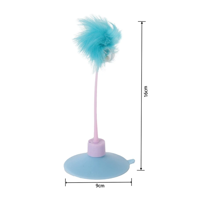 2020 забавные игрушки упругие перья ложная мышка пружинная присоска для кошек