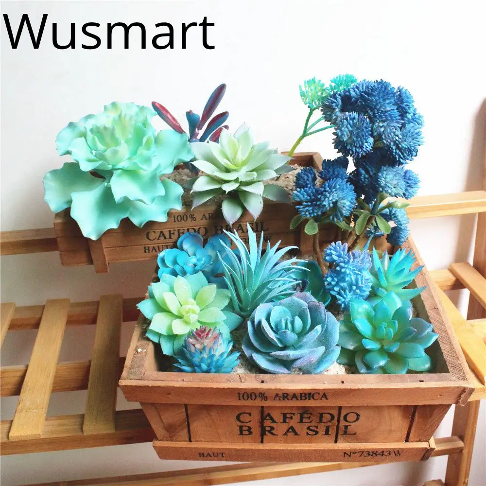 Искусственные суккуленты растений бонсай цветок лотоса Рождество Хэллоуин