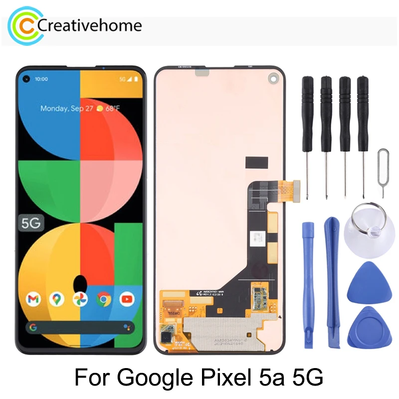 

Super AMOLED LCD Screen and Digitizer Full Assembly for Google Pixel 5a 5G