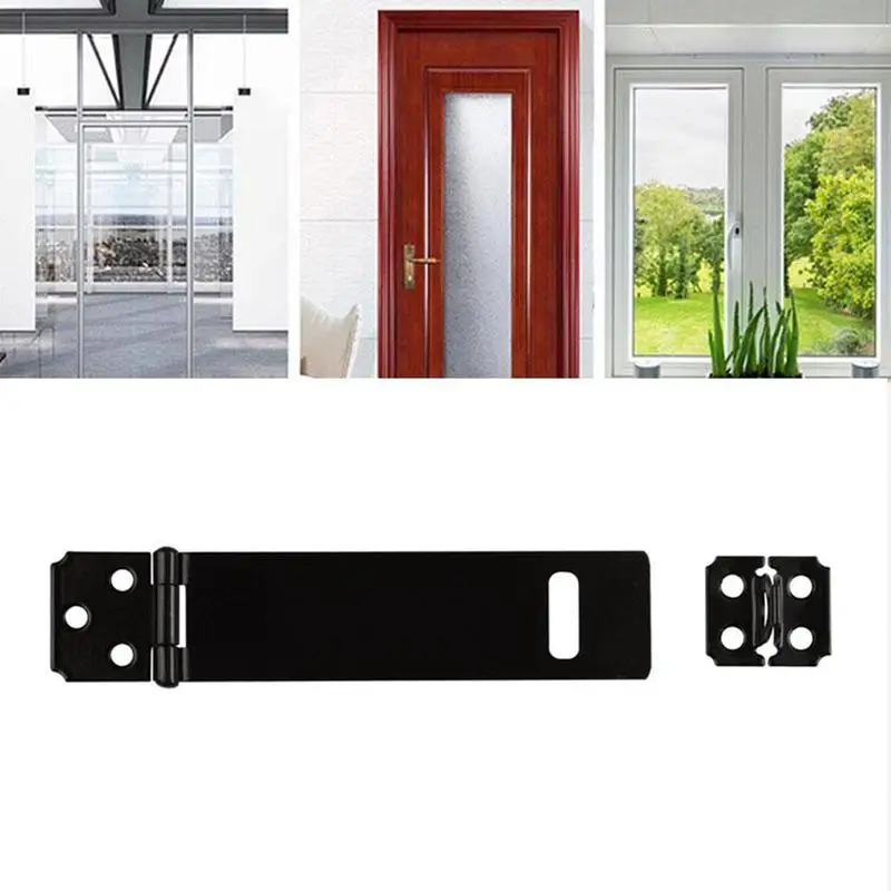 Черный металлический замок безопасности двери с застежкой длиной 33 мм W8F5 |