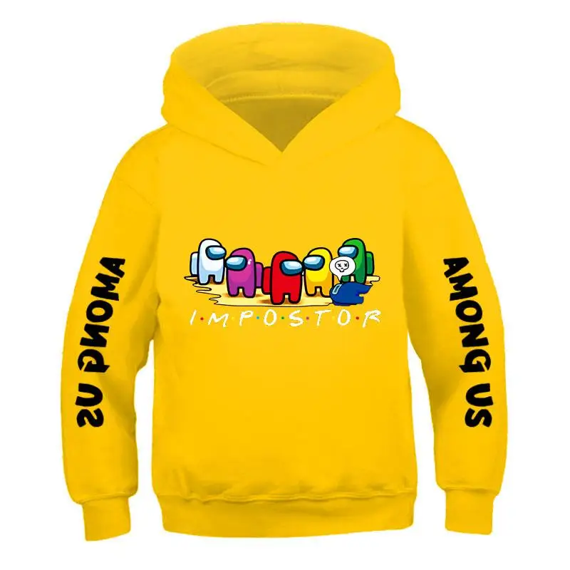 

Among Us Hoodies Kids Size Long Sleeve Unisex Anime Graphic Streetwear Cartoon Cotton Sweatshirt Sudadera Hombre Print Pullover