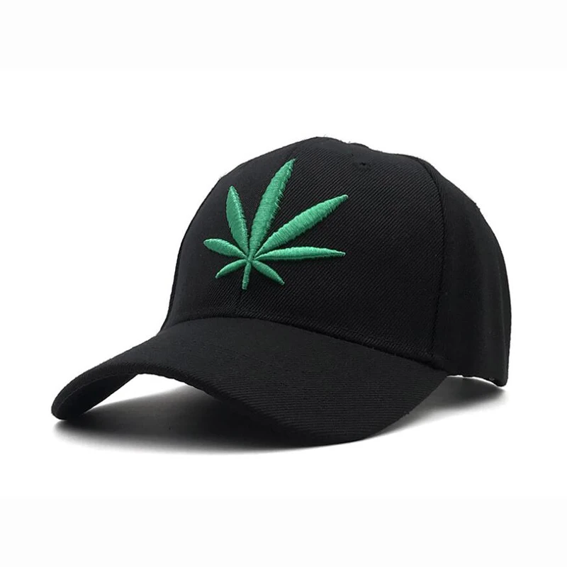 Бейсболка с вышивкой в виде кленового листа для мужчин и женщин Стильная кепка из
