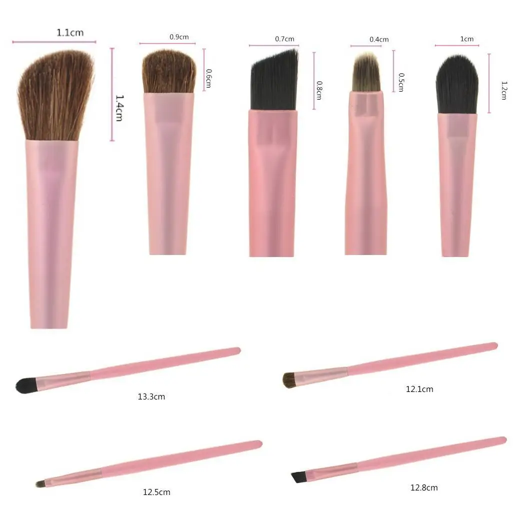 Женский мягкий набор кистей для макияжа глаз инструмент конский волос