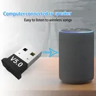 Новый беспроводной USB-адаптер мини-приемник 5,0 музыкальный аудиоприемник передатчик Bluetooth-совместим с ПК динамиком мышью ноутбуком