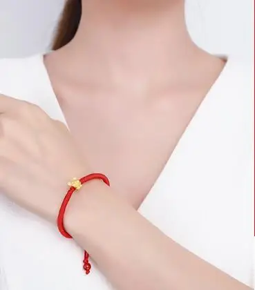 Реальный 24K Φ 3D год искусственной кожи мышь знаков зодиака тканый цветной шнур