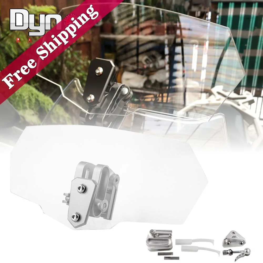 Мотоцикл Регулируемый зажим лобовое стекло расширение спойлер ветровое