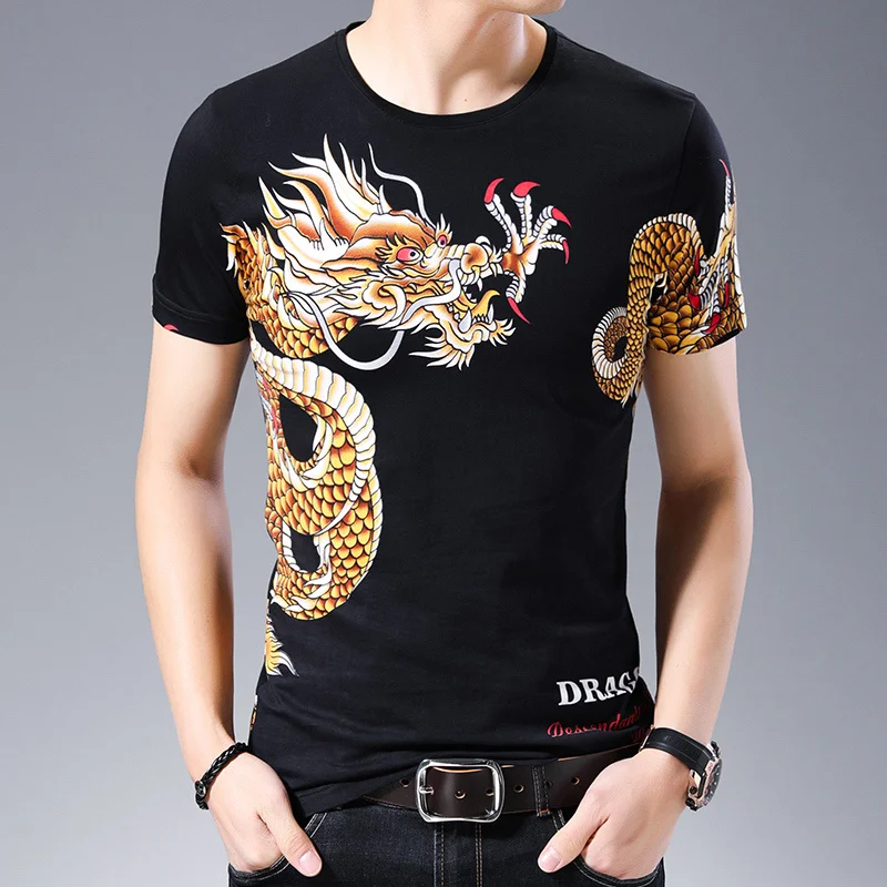

Eagle Print Men Tshirt Fashion Social Club Outfits Party Prom Men Tee Shirt Homme Spring Mens Homme Camiseta Slim Fit Summer Top