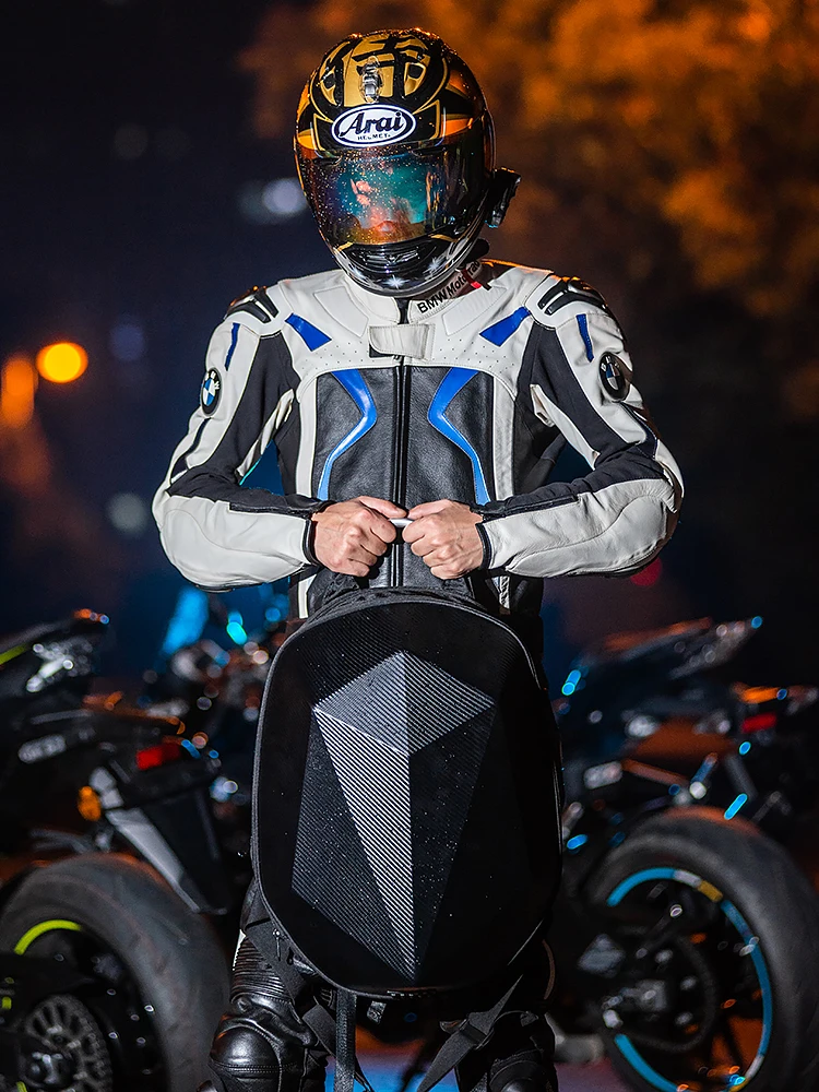 Bag Large Hard Shell Motorcycle Backpack Men's Bag Locomotive Helmet  Handbags Knight Sport Waterproof Motorcycle Travel Bags