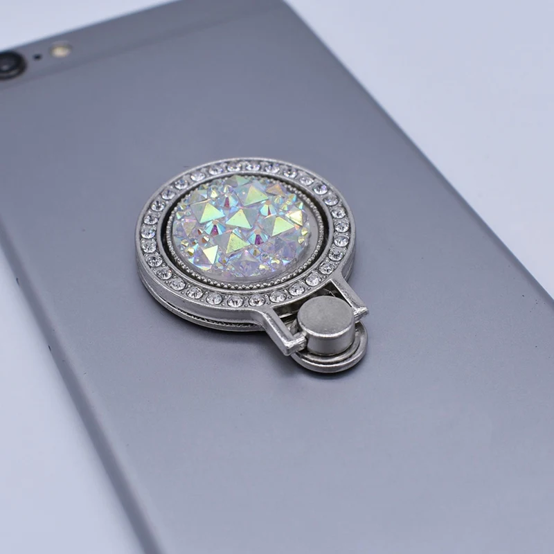 Роскошное блестящее металлическое кольцо-подставка для мобильного телефона с