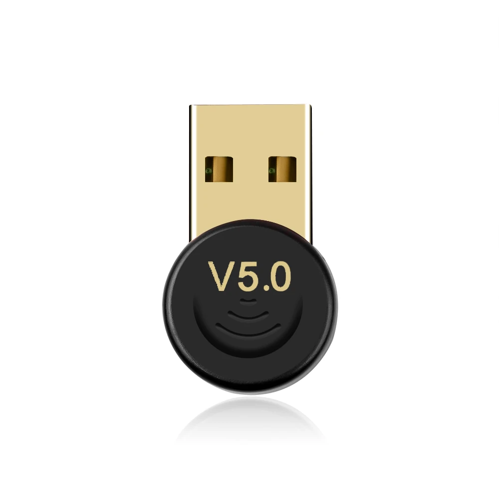 Черный Kebidumei USB-Bluetooth Модем адаптер для компьютера PC беспроводной USB Bluetooth передатчик 5,0 музыкальный приемник Bluetooth адаптер - Цвет: Черный