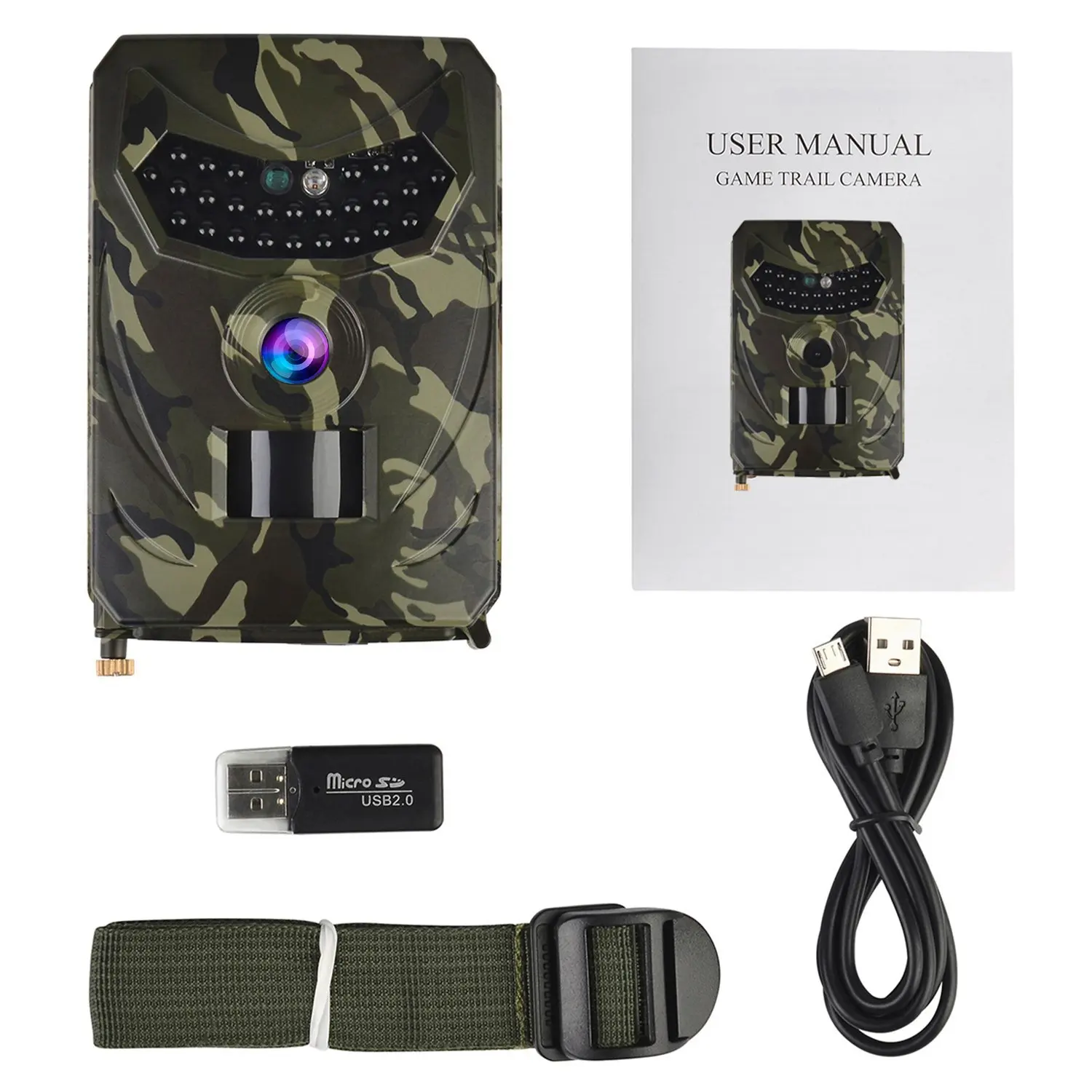 

PR100B 12MP 1080P Hunting Camera 120 Degrees PIR Sensor Wide Angle Infrared Night Vision Wildlife Trail Thermal Imager Video Cam