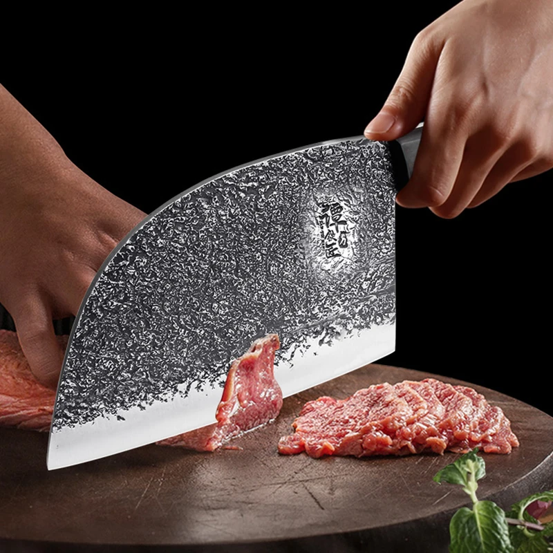 

Ручной Кованый кухонный нож бытовой нож для нарезки очень быстрый и острый резец для мяса из марганцевой стали убийца рыбы нож для нарезки