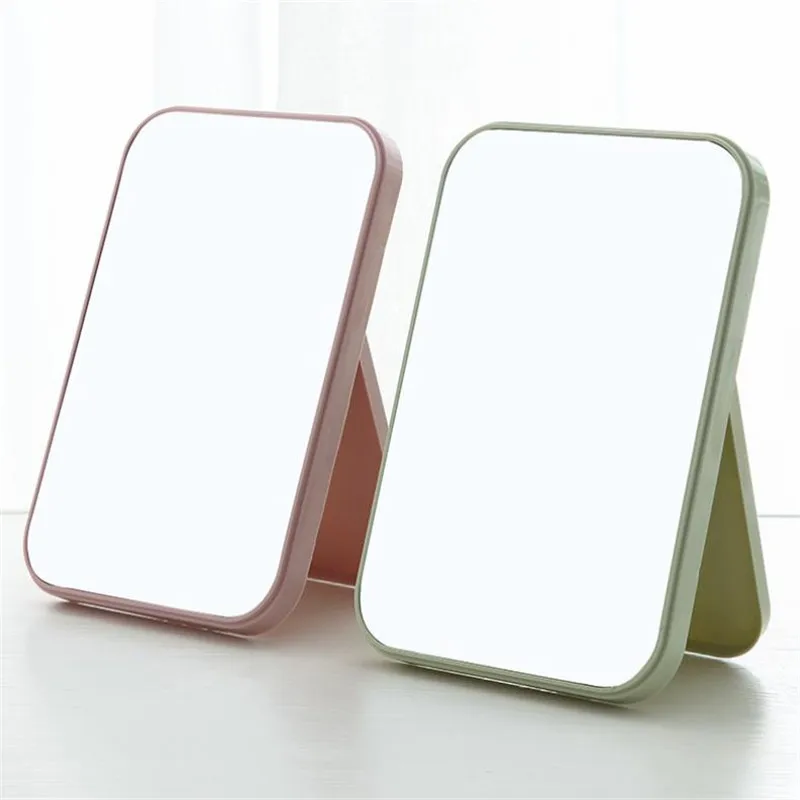 1PC Random Color Foldable Makeup Mirror Minimalist Glass Fashion Cosmetic Square Single-sided 20# | Красота и здоровье