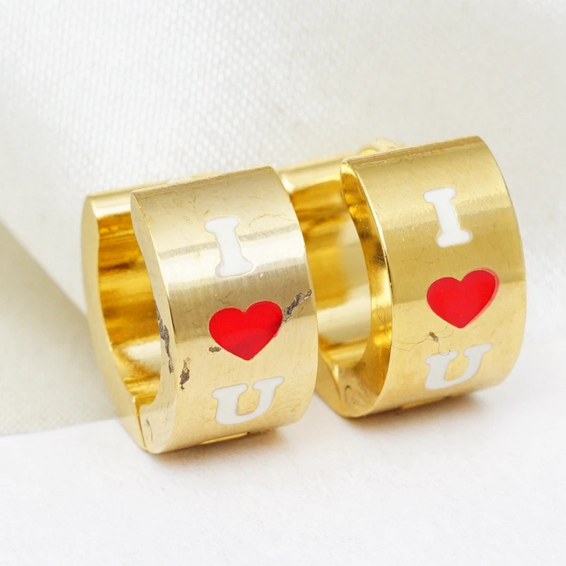 Небольшие серьги кольца из нержавеющей стали для женщин золотые шорты девочек с