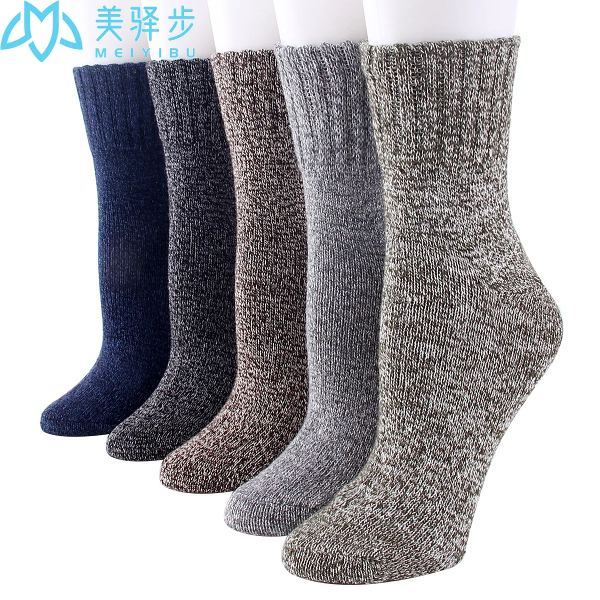 5 Pairs Per Set Women's Wool Socks Thicken Winter Warm Soft Sock Hot Sales