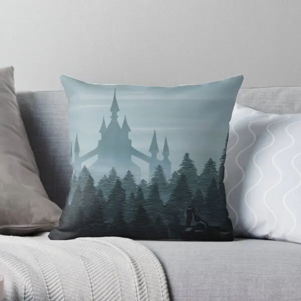 

Misty Castle Soft ative Throw Pillow Cover Pillow Case Cover Wedding Bed Pillows NOT Included