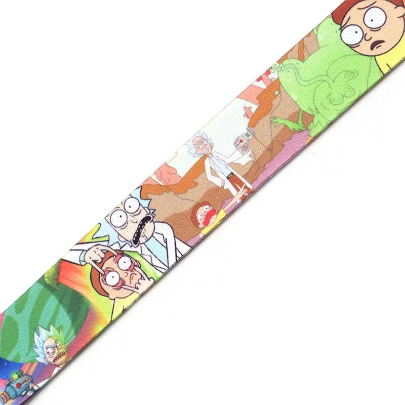 Мультфильм аниме ремешок для брелка ID карты пройти телефон Веревка значок