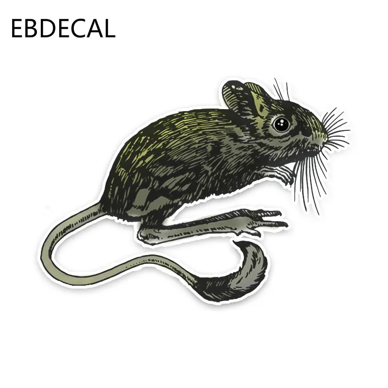 Гибкая наклейка в виде мыши для автомобиля/бампера/окна/стены Наклейки декор DIY
