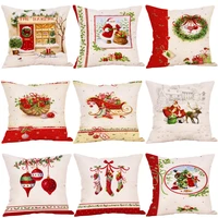 explosion picture gift linen pillowcase christmas cotton linen home decoration sofa cushion cover car pillow fall decorations