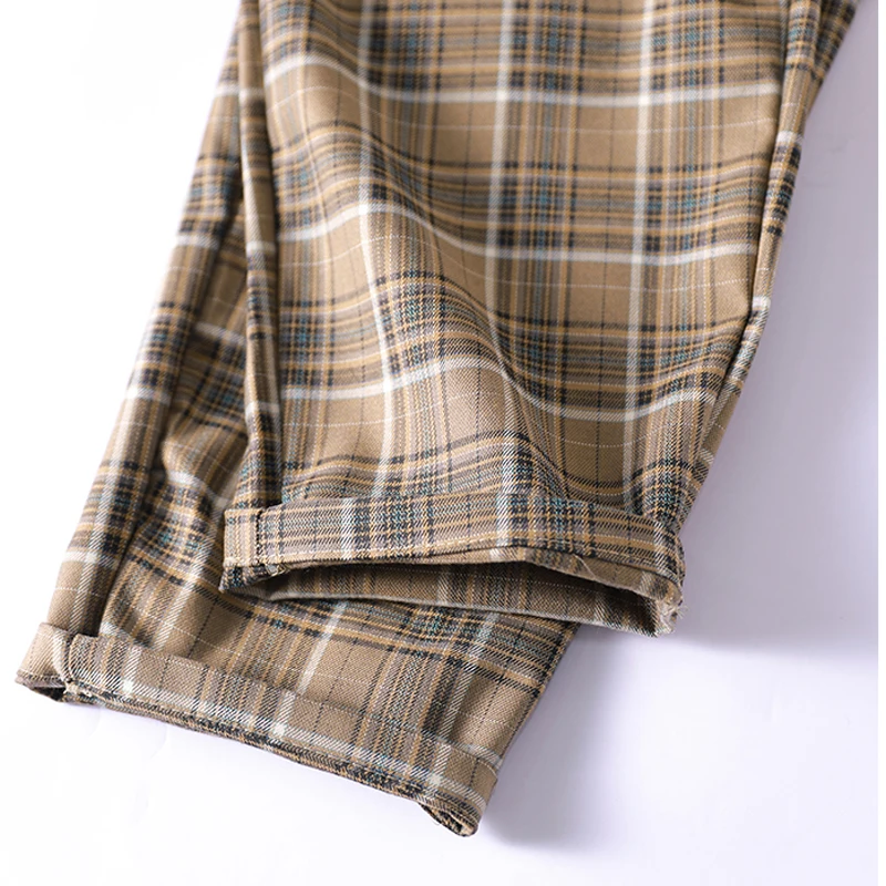 

Women Harem Pants Plaids England Style Female Fashion Casual Retro Vintage Loose Bottoms Spring B03231655