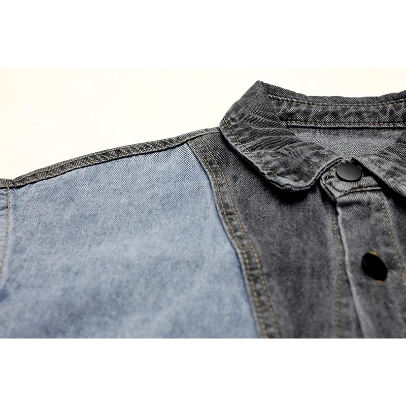 Женская джинсовая куртка в стиле бойфренд Свободная Повседневная большого