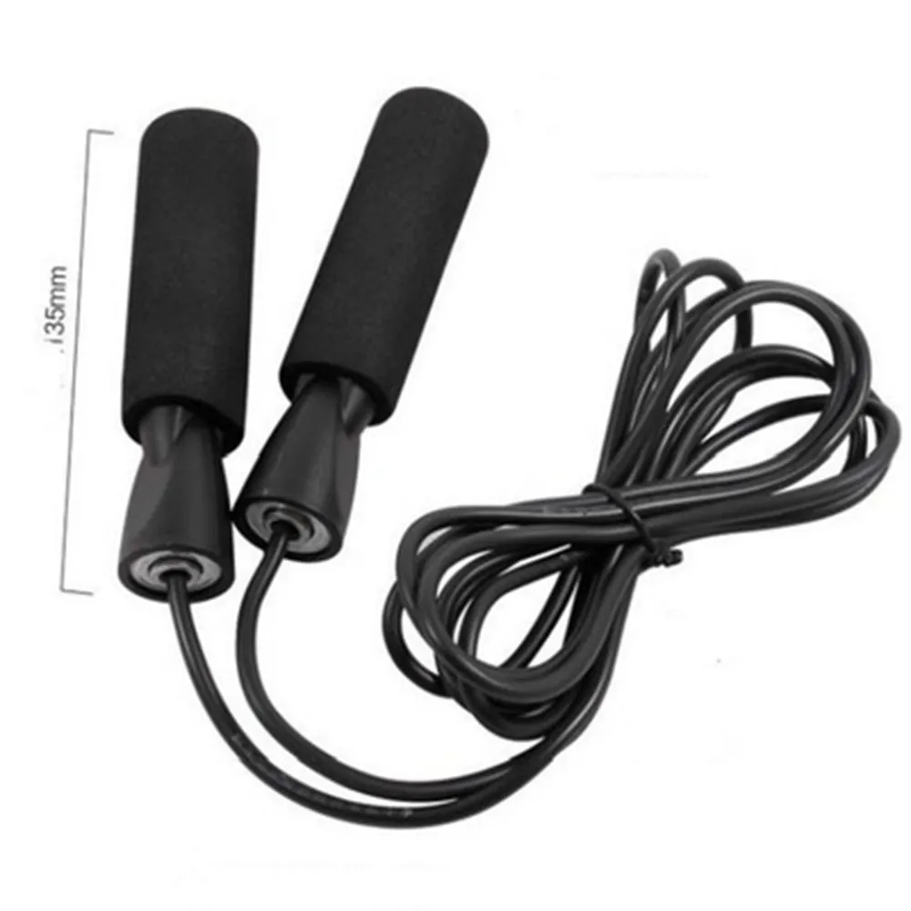 Aerobic Exercise Boxing Skipping Jump Rope Adjustable Bearing Speed Fitness Blac Gym equipment Accessories New | Спорт и развлечения