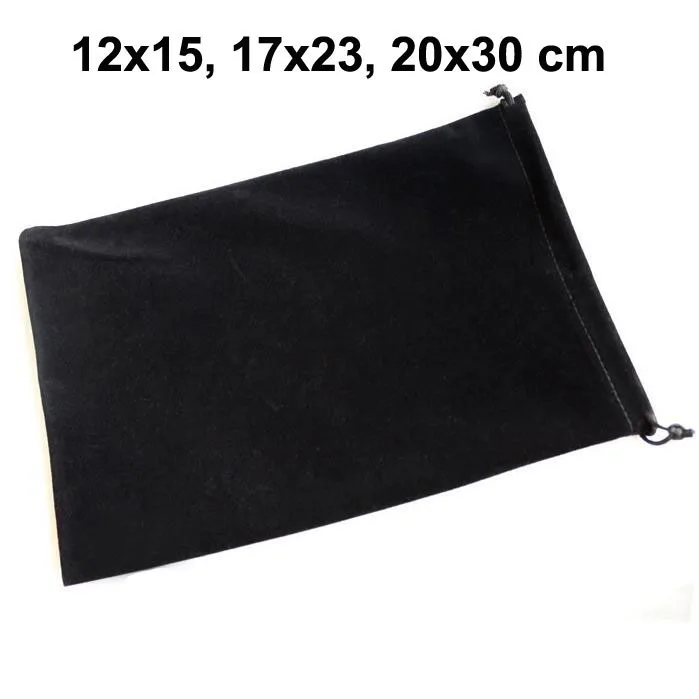 50 шт./лот 12x15,17x23,20x30 см большой бархатный мешок с кулиской для свадьбы Рождество Упаковка мешочки подарочные пакеты можно настроить логотип