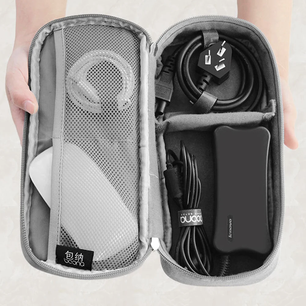 

Travel Electronics Cable Organizer Bag Portable Storage Case Zippered for USB Cables Laptop Charger Organizer Storage Bags