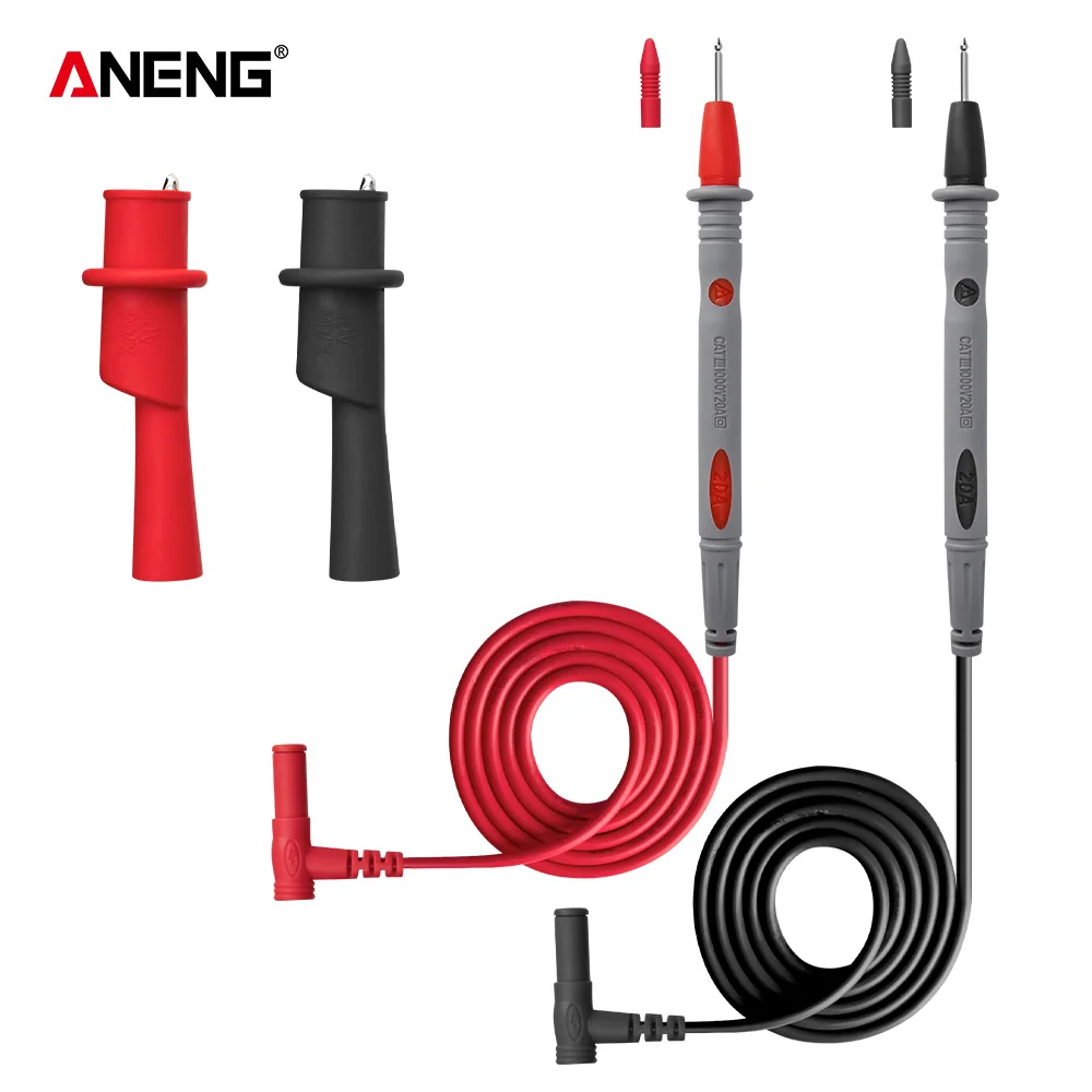 

Silicone Multimeter Test Lead For Digital Multimeter Universal 1000V 20A Test Lead Probe Cable SMD SMT Needle Tip