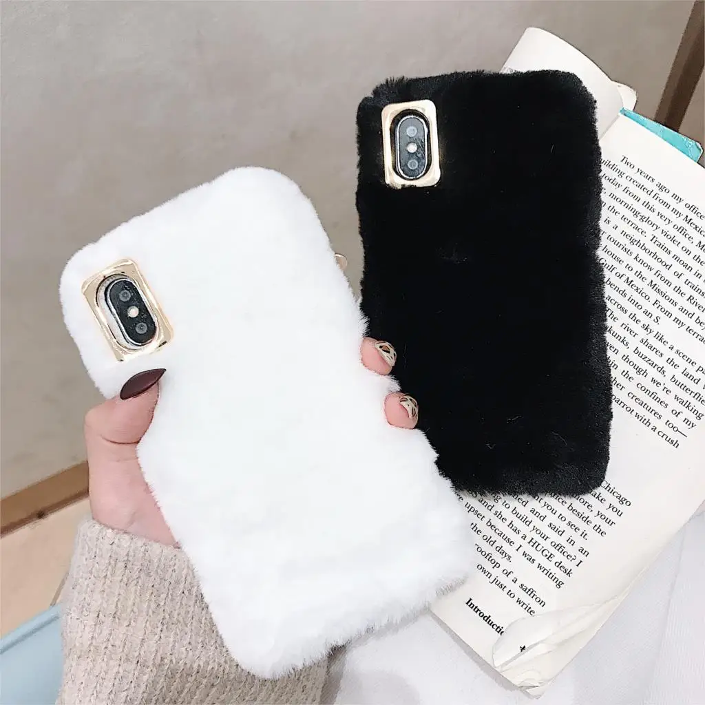 Чехол P smart Z для Huawei Plus 2019 P30 Lite Pro P20 P10 Nova 3e 4E P9 Mini P8 2017 теплый чехол из кроличьего