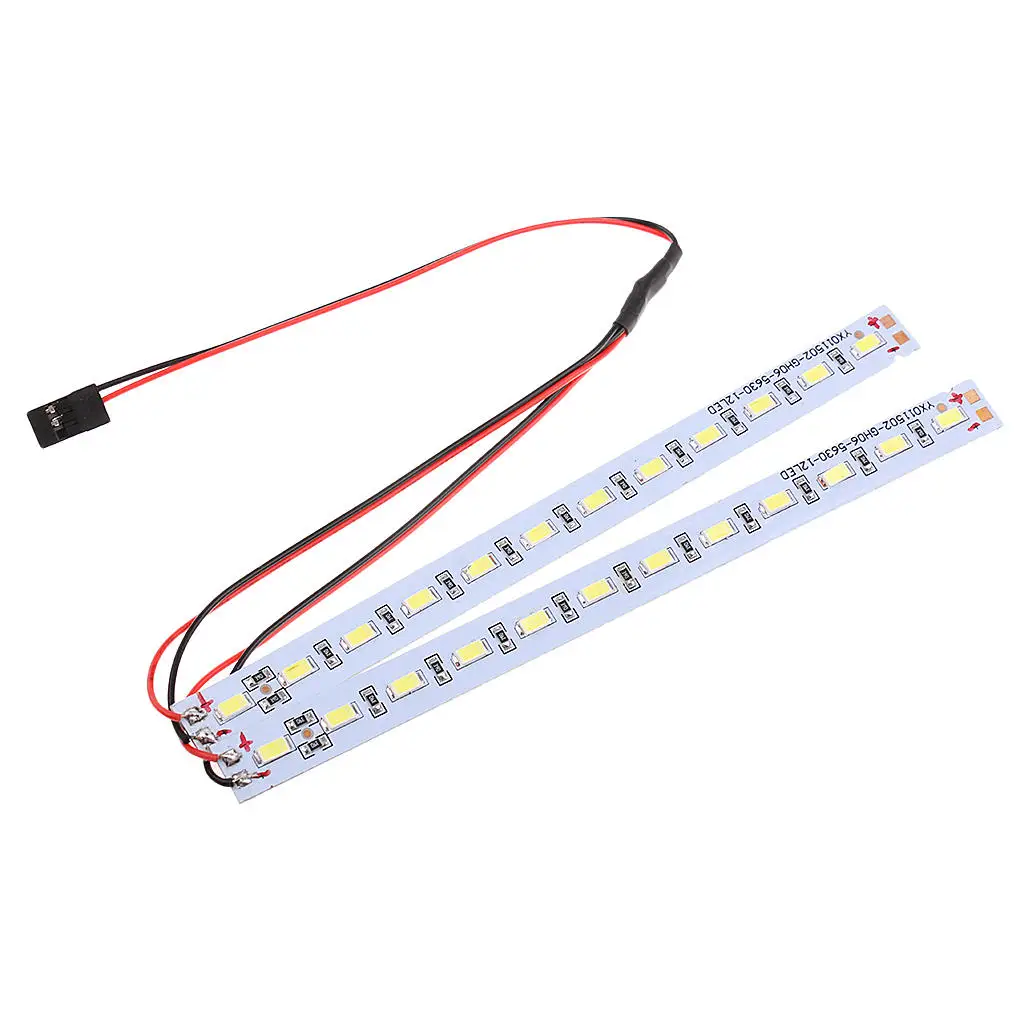 

2pcs 1/10 RC Car Accessories Car LED Chassis Light Lamps for 1/10 1/8 RC Car Crawler Buggy