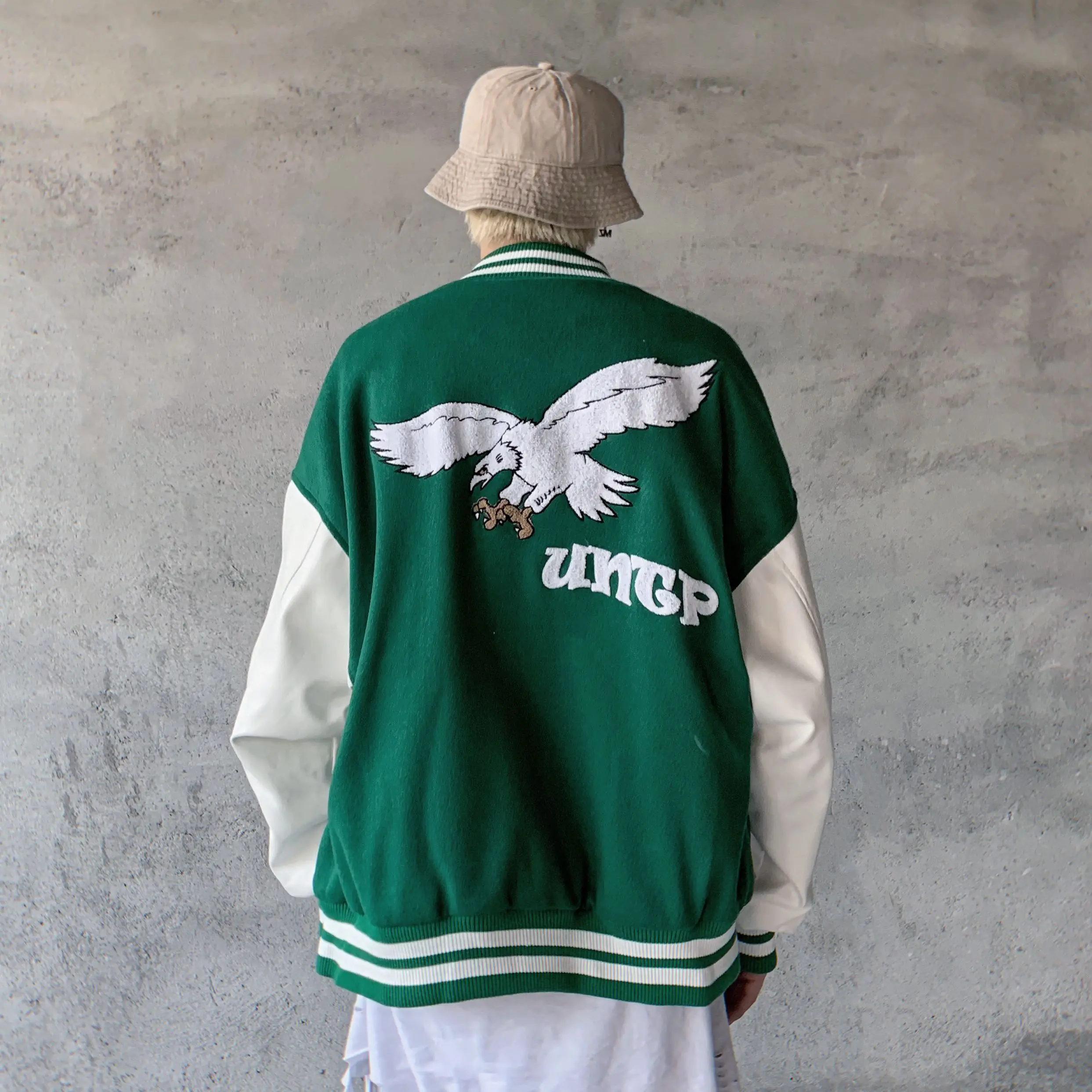 Уличный Бейсбол куртки мужские женские в стиле хип-хоп с вышивкой виде орла