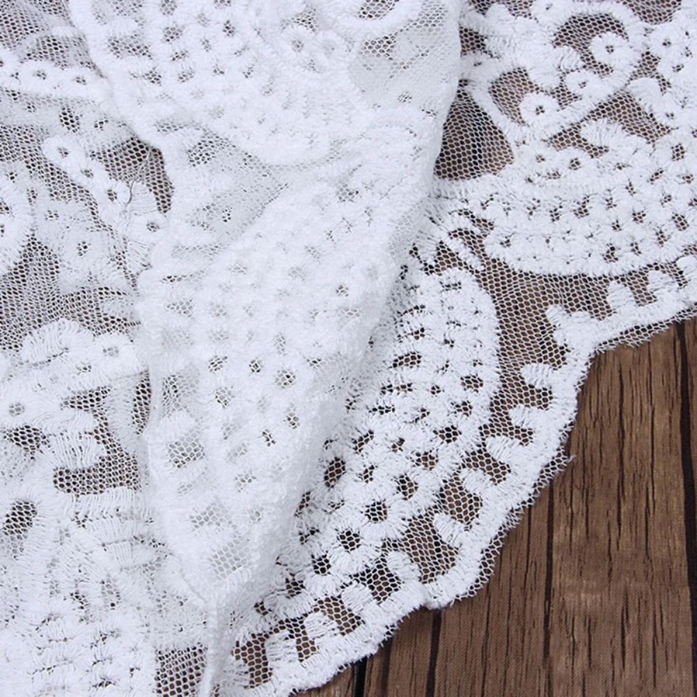 

Women Loose Blouse Lace Mesh Embroidered Bikini Outer Fashion Sunscreen Holiday Beach Pullover Shirts